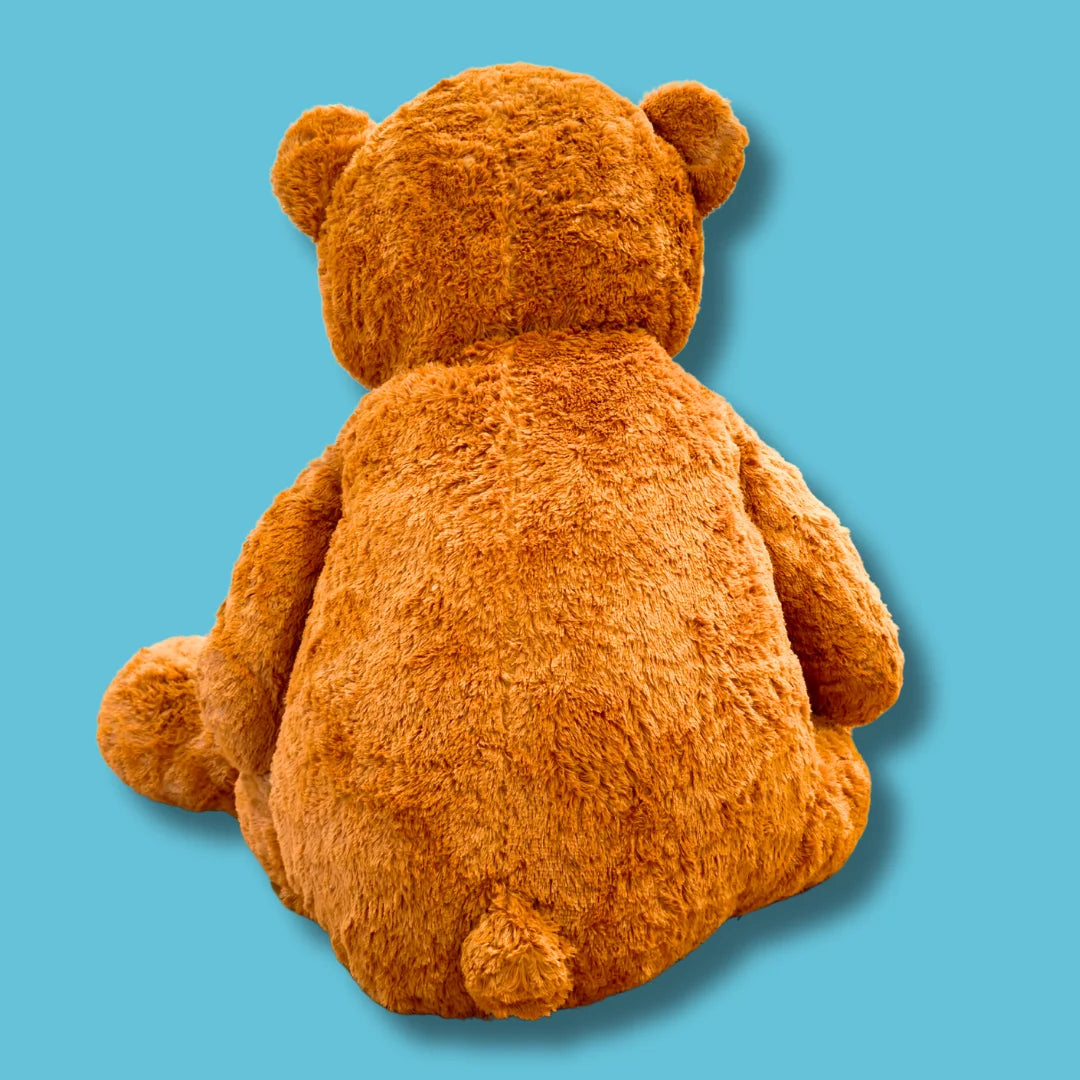 175cm Gold Stuffed Teddy Bear Plush Soft Toy - Berry the Giant - Back View Image - Dreamzity