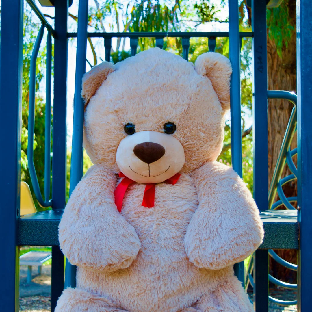 Giant Light Brown Teddy Bear Plush 150cm l Freddie l Dreamzity DREAMZITY
