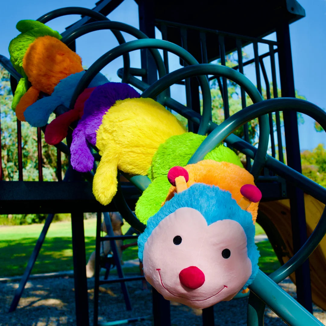 Giant Rainbow Caterpillar Soft Plush Toy 190cm l Okie Woopsy l Dreamzity DREAMZITY