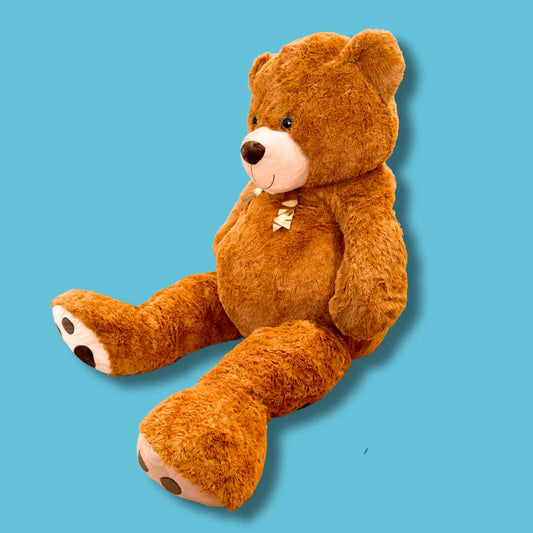 175cm Gold Stuffed Teddy Bear Plush Soft Toy - Berry the Giant - Side View Image - Dreamzity