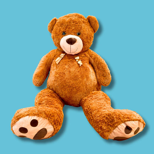 175cm Gold Stuffed Teddy Bear Plush Soft Toy - Berry the Giant - Front View Image - Dreamzity