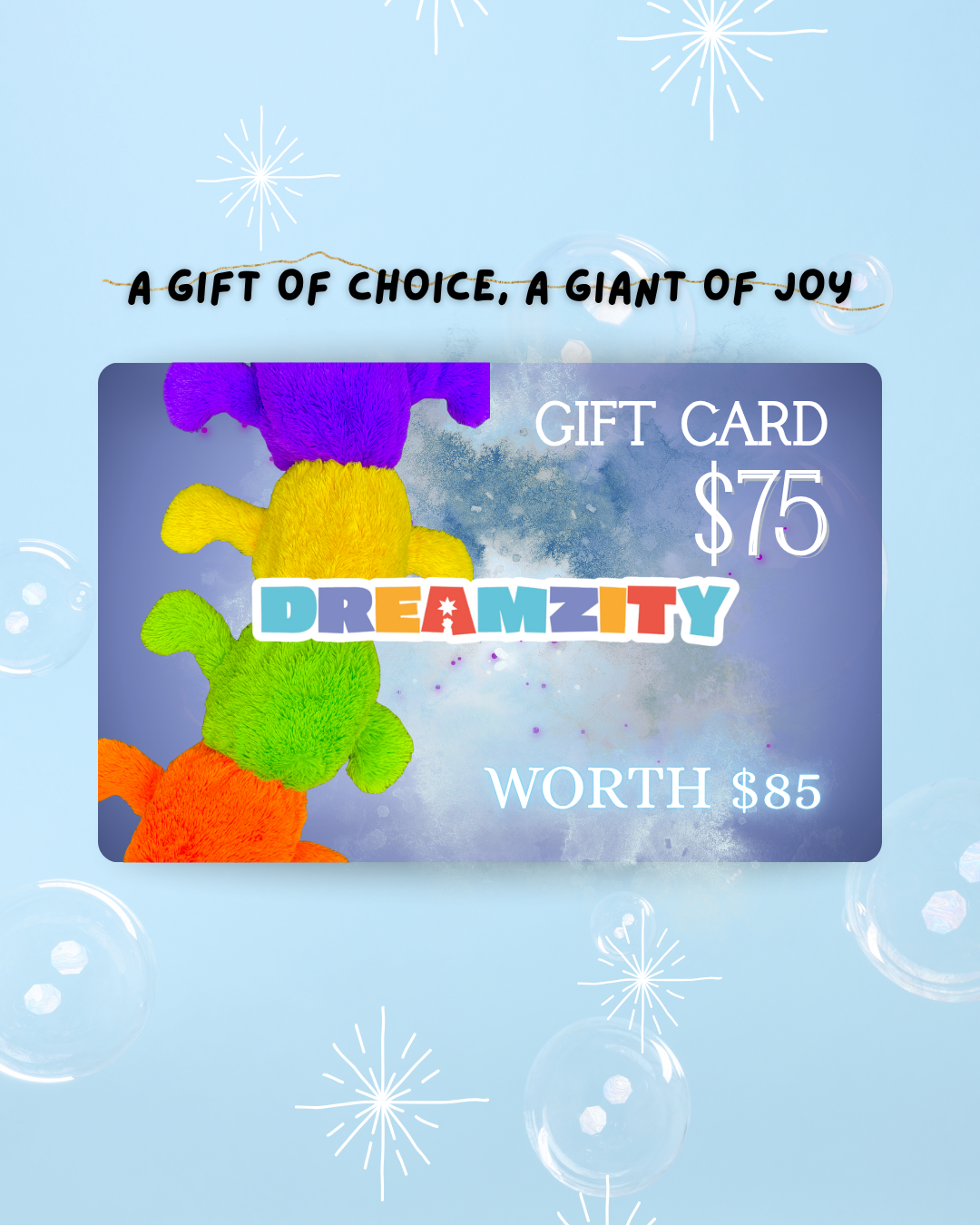 $75 Gift Card (+$10 Bonus Credit)