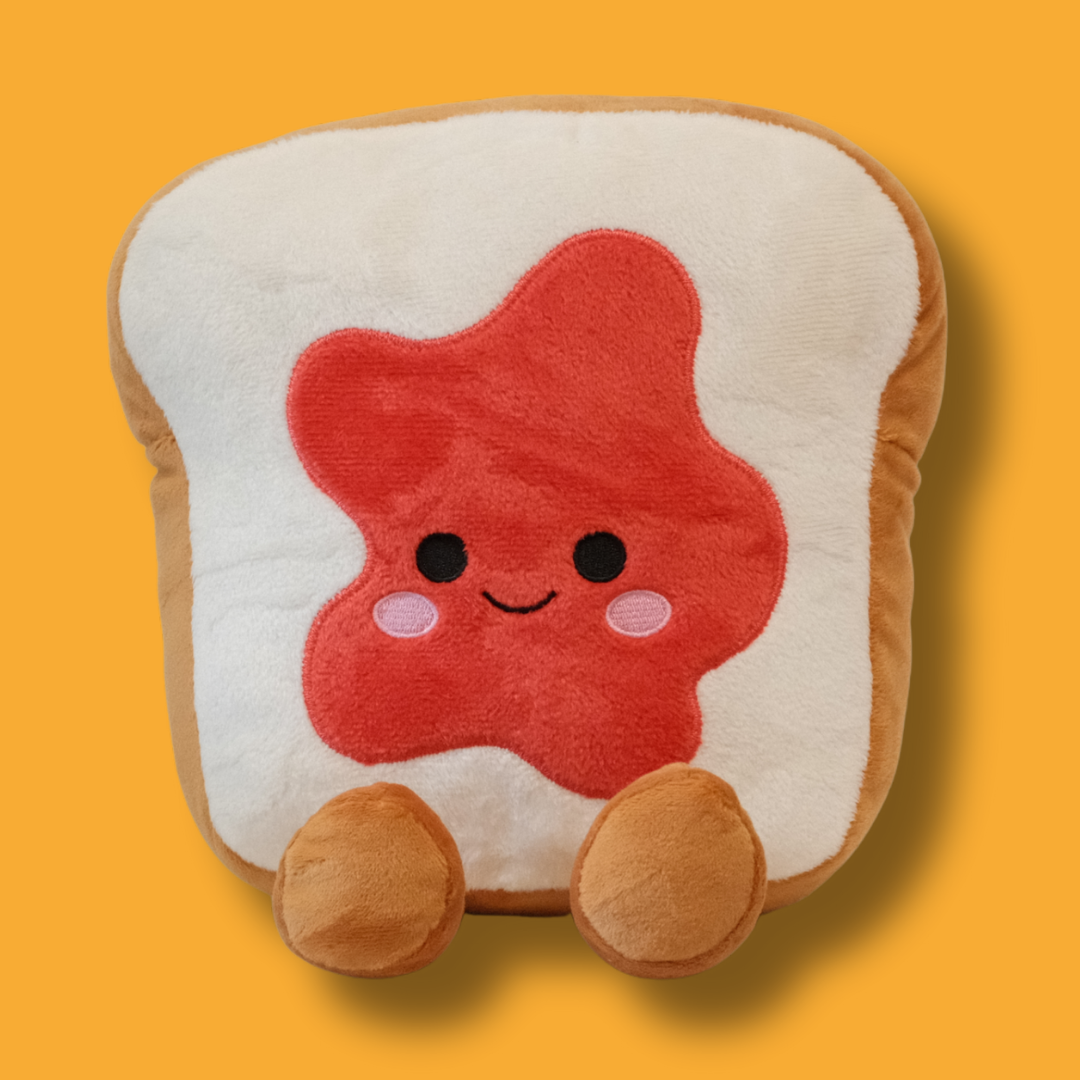 20cm Toast with Jam Plush Toy - Missing PB