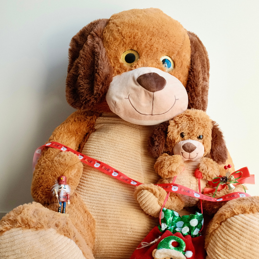 80cm Dog Plush Toy - Peanut and Butter