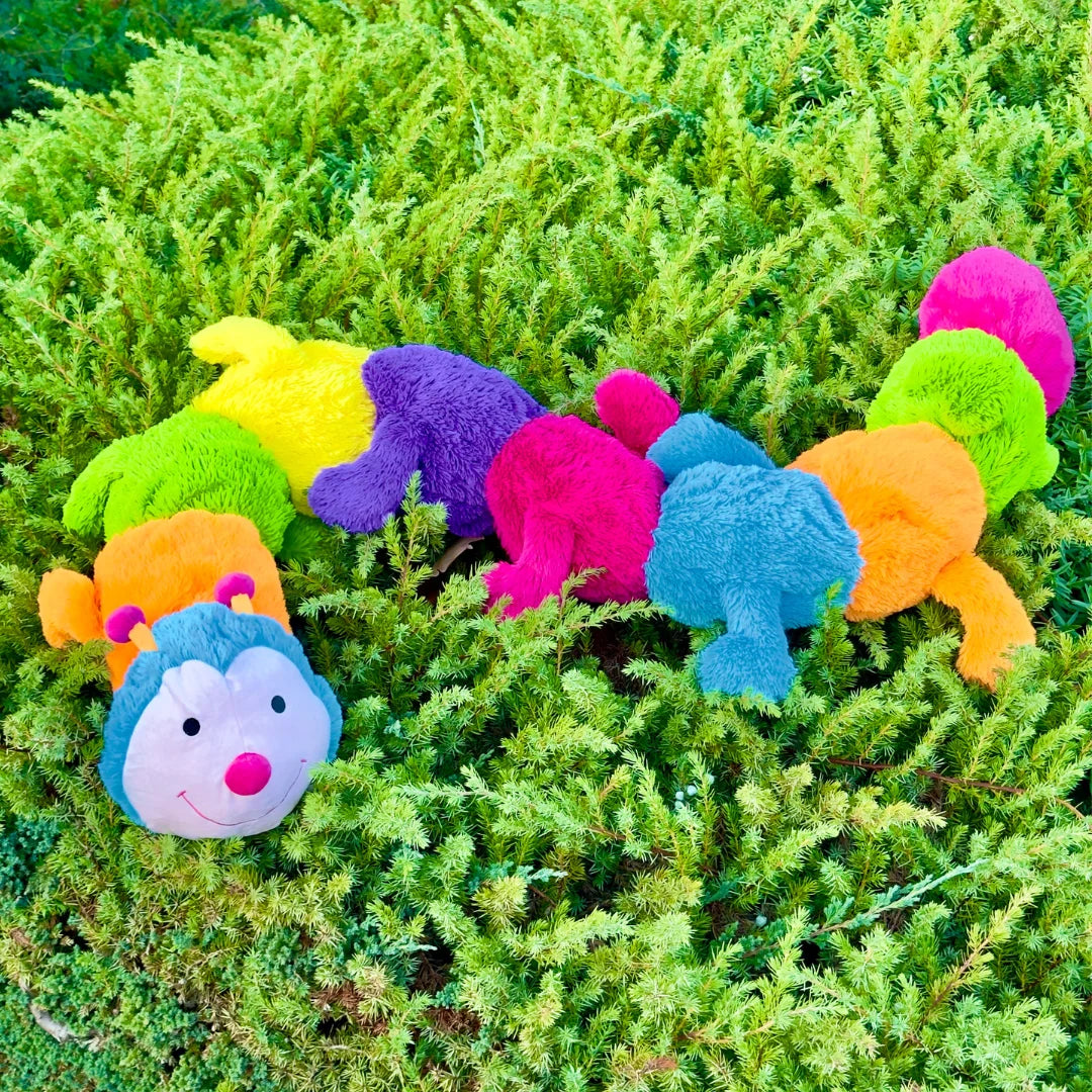 Giant 190cm Stuffed Caterpillar Plush Soft Toy - Okie Woopsy - Outdoor Shooting Image - Dreamzity