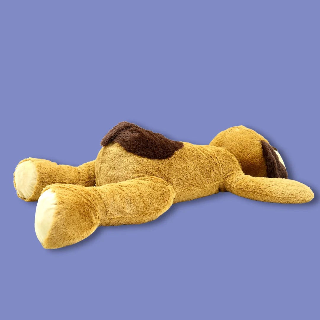 135cm Brown Stuffed Dog Plush Soft Toy - Osie - Back View Image - Dreamzity