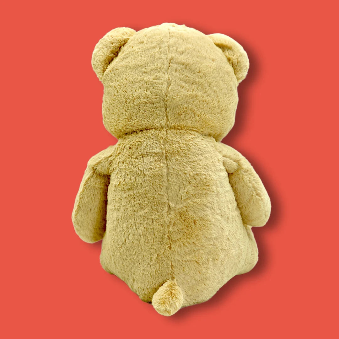 100cm Gold Stuffed Teddy Bear Plush Soft Toy - Goldchi - Back View Image - Dreamzity