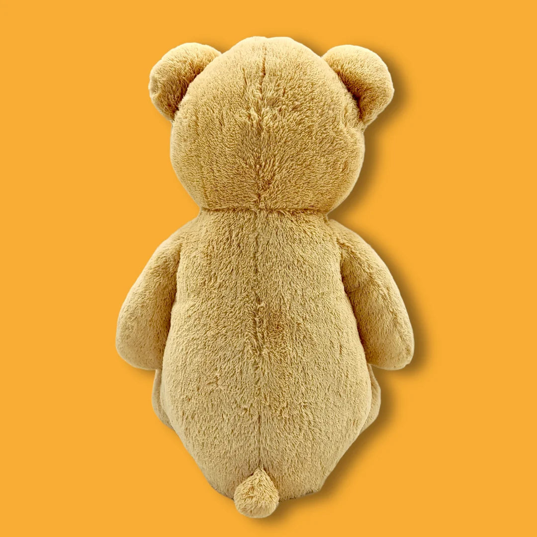 Giant 150cm Gold Stuffed Teddy Bear Plush Soft Toy - Freddie - Back View Image - Dreamzity